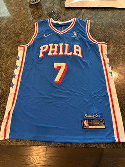 NBA Philadelphia 76ers Brown #7 adult jerseys Size Small up to 2XL
