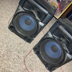 2 Sony Stereo Speakers (also Have Subwoofer)