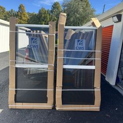 CWS impact aluminum windows 36x70.5 $330 each 