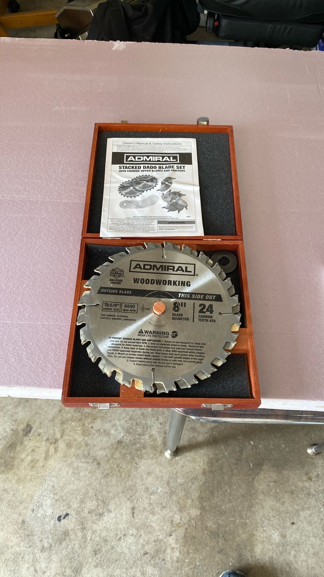 NIB ADMIRAL DADO BLADE SET