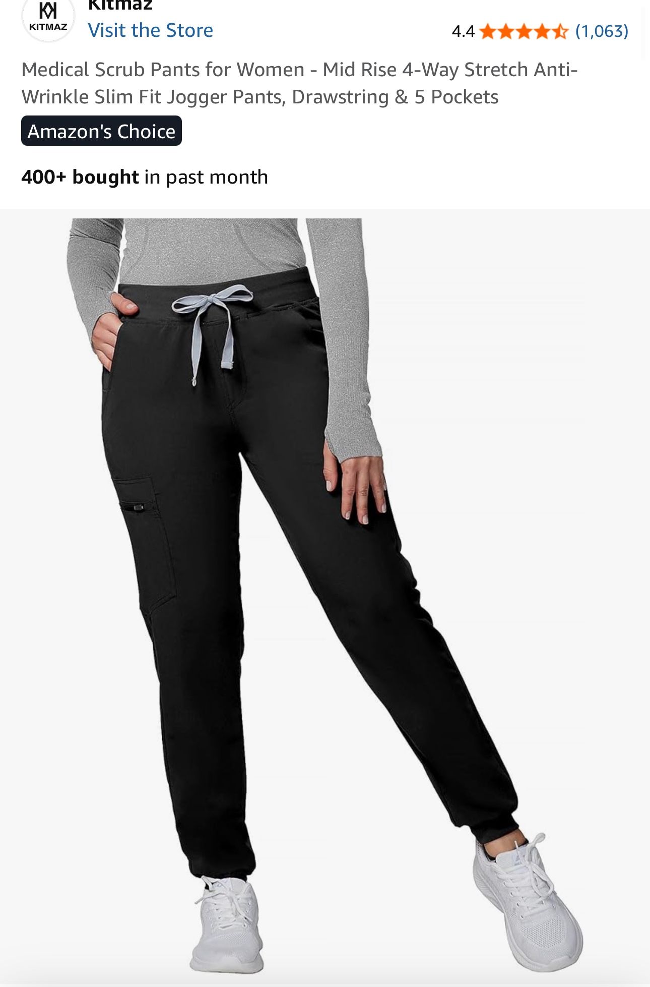 Scrub Pants, Jogger Style, M/L/XL/2XL, New
