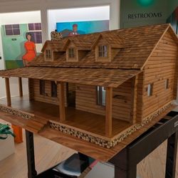 Wood Cabin Dollhouse