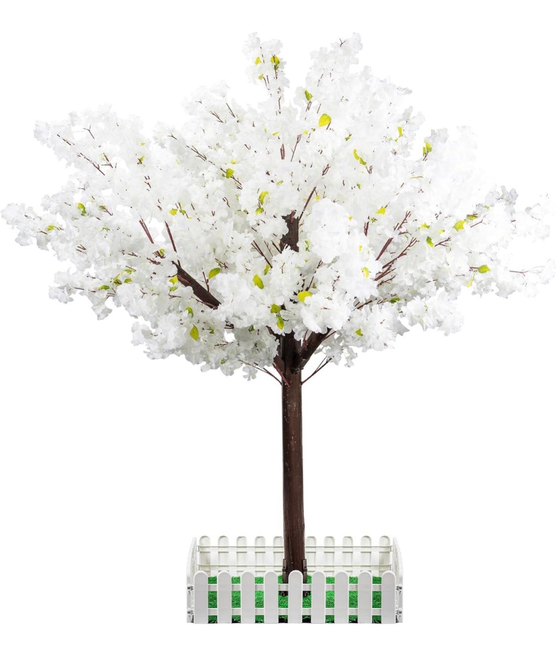 Artificial Cherry Blossom Tree - Handmade White Fake Cherry Blossom Tree Centerpieces for Wedding Party Christmas Garden Indoor & Outdoor