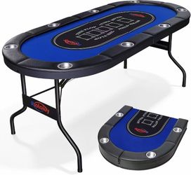 #R3 Poker Table Foldable, 71" $110