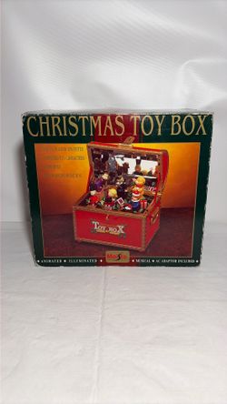 Maisto VTG 1997 Christmas Toy Box Animated Music Box Tested