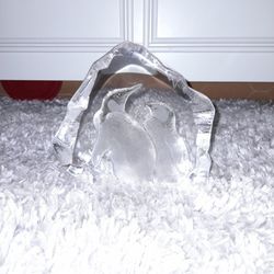 Crystal Penguin Paperweight