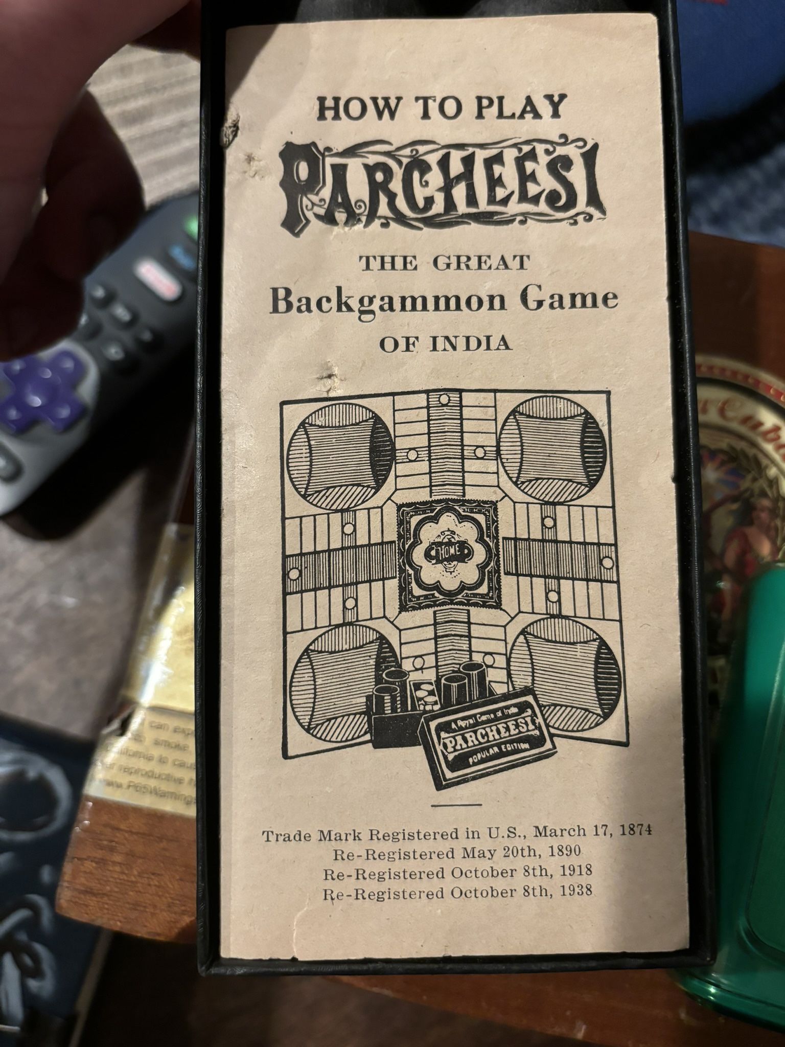 Over 100 Year Old Parcheesi Set