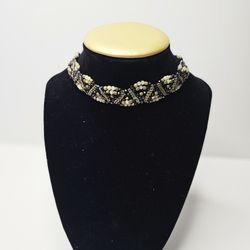 Beautiful Beaded Choker Multi Color Adjustable