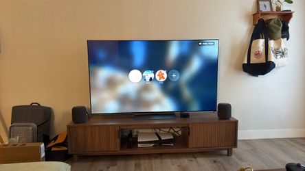 MCM lowboy tv stand with two drawers