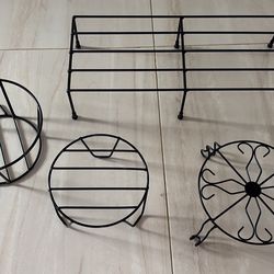 Heavy duty metal plant stands