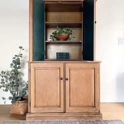 Wood Cabinet Hutch 