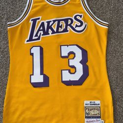 Authentic Mitchell & Ness Los Angeles Lakers Wilt Chamberlain Jersey Size 40(M)
