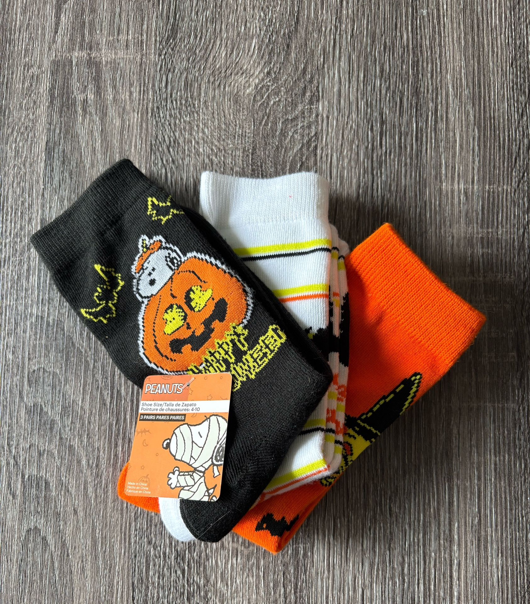 Halloween Snoopy Peanuts Socks