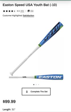 USA -10 Easton Speed Bat 31/21