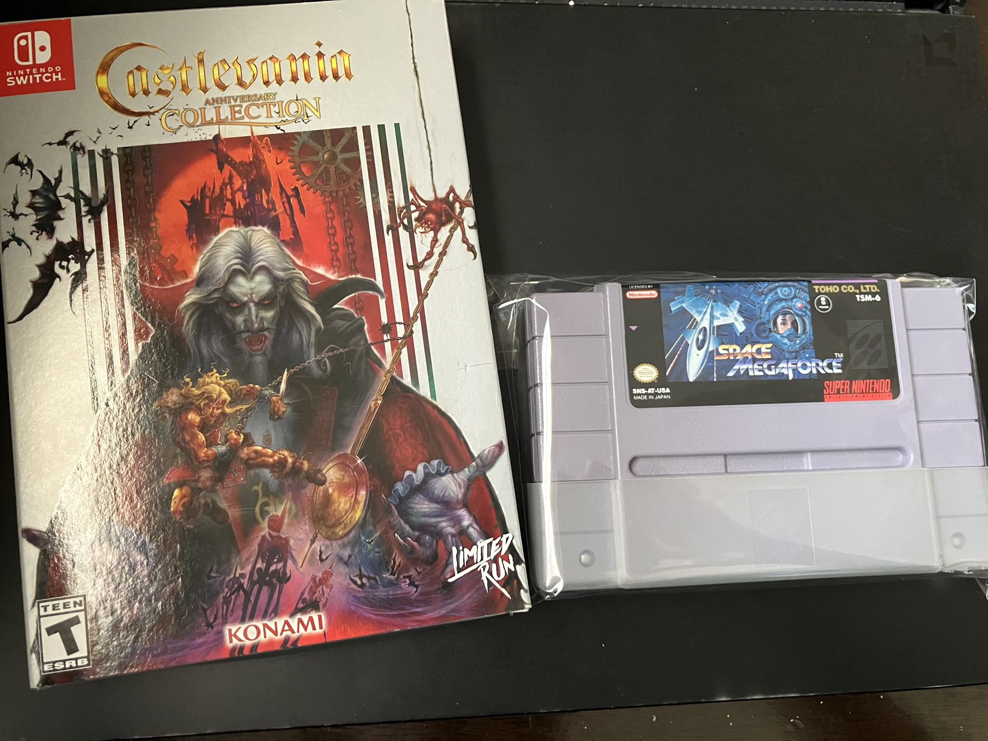Castlevania and Space Megaforce SNES