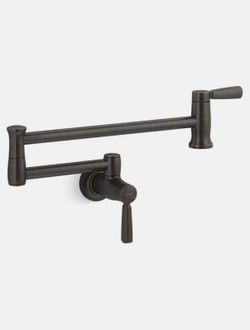 kohlervTraditional Wall-Mount Pot Filler – Oil-Rubbed Bronze
