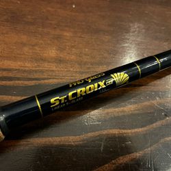 St Croix Pro Glass 6’ 6” medium light casting rod (dark navy-gold) GC66ML