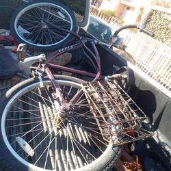 Purple Mountain Bike with Rear Rack