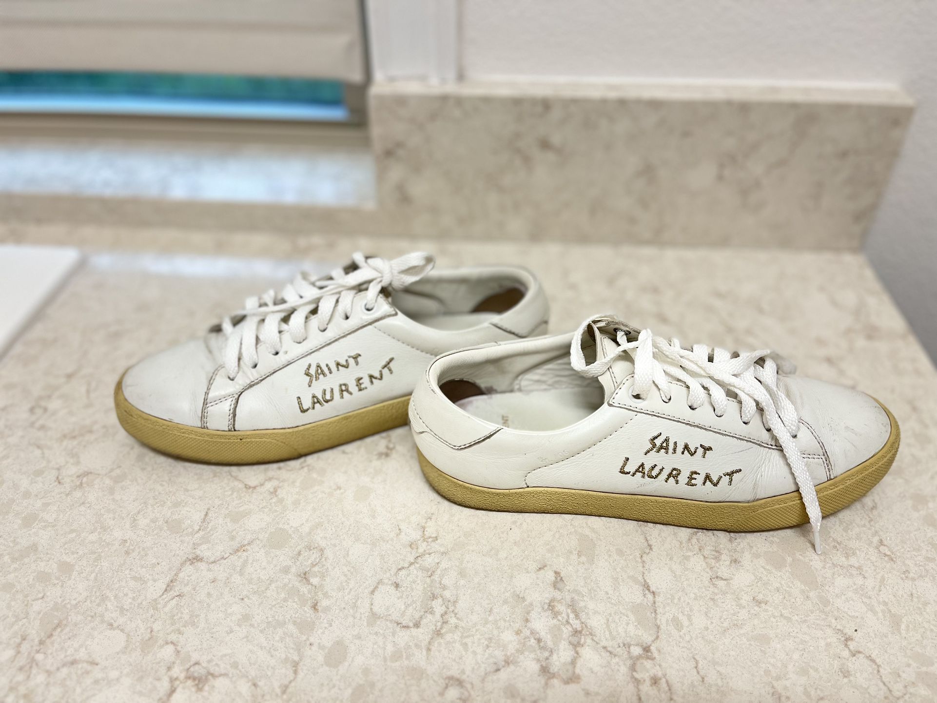 Saint Laurent White Shoes
