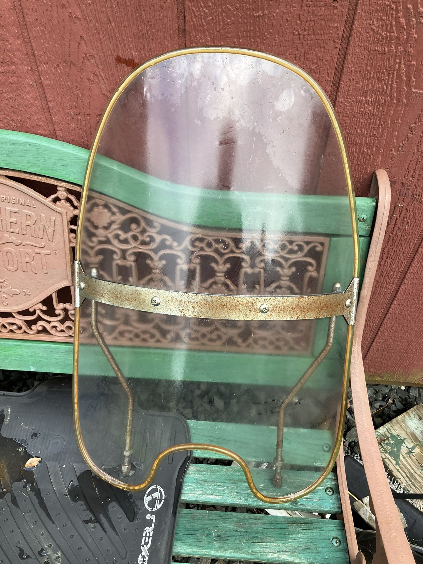 2 Vintage motorcycle windshield
