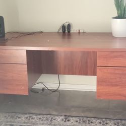 Solid Wood Computer Table- Great Condition- $75 OBO 