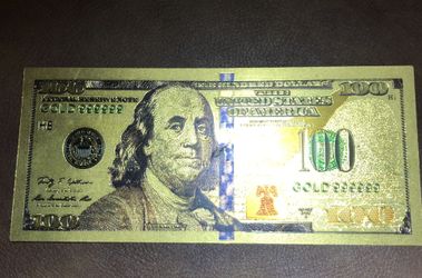 24k Gold $100 Bill 