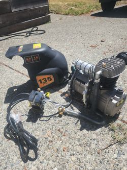 Compressor motor with pump