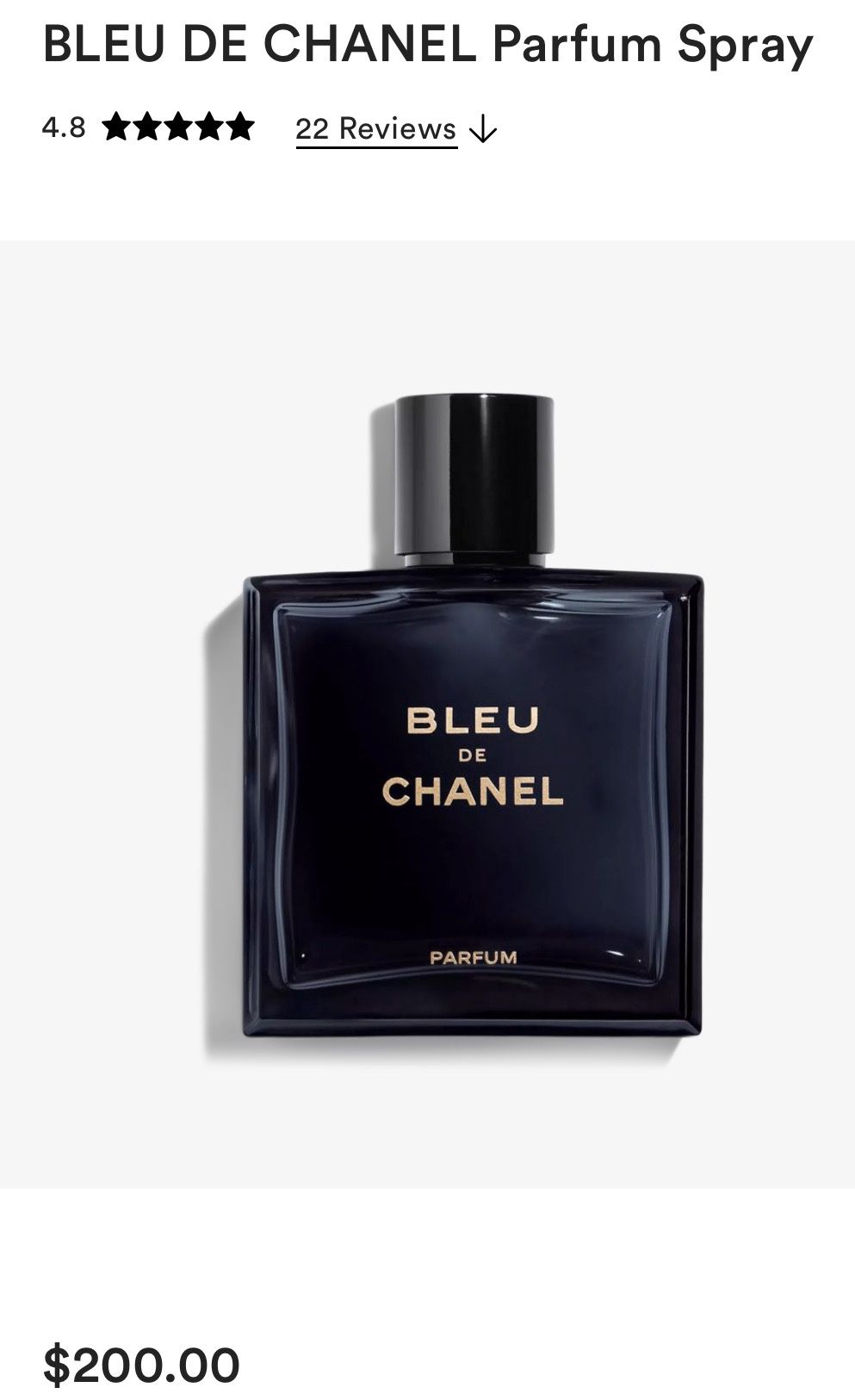 Bleu De Chanel Parfum 100ml