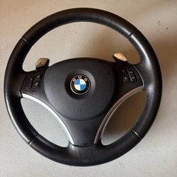 BMW SPORT STEERING WHEEL W/ PADDLES