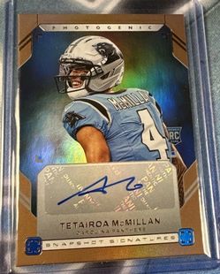 NFL 2025 Photogenic Tetairoa McMillan RC AUTO SNAPSHOT SIGNATURES #SNS-TMC Panthers