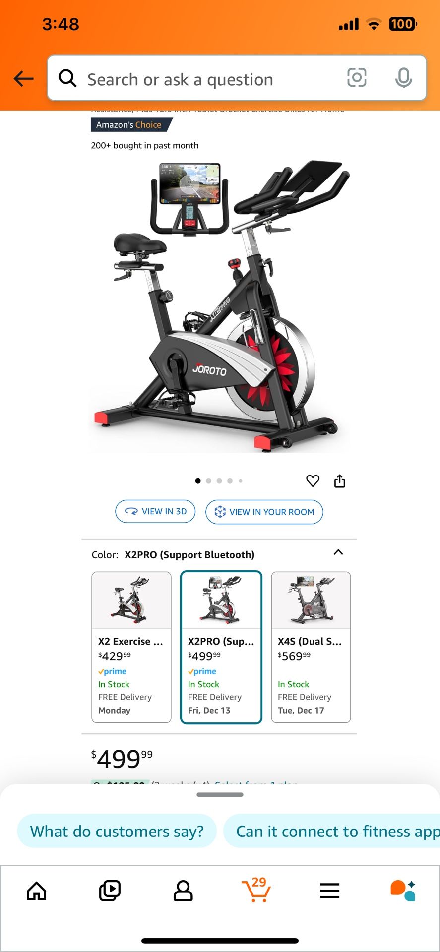 Stationary Exercise Bike