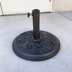 Brand New $25 Umbrella Base 18 Inches Round 18 lbs Patio Stand Outdoor Garden Market