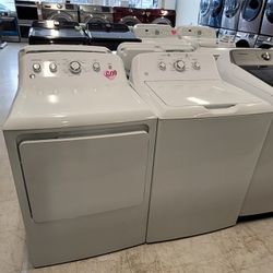 Topload Washer And Electric Dryer Set Used In Good Condition With 90days Warranty From $600 Up To $750