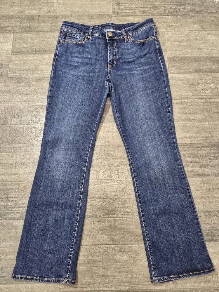 Seven7 Women's Jeans, Size 16, Mid-Rise, Bootcut, Medium Wash