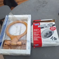 Towel And Wax Rings.