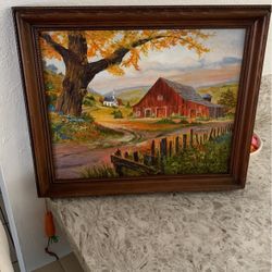 Hand Painted Farmhouse Pic