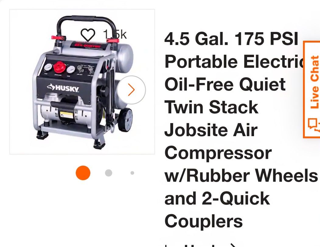Husky 175psi Air Compressor