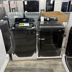 SAMSUNG 4.6 Cubic Ft. Top Load Washer With Agitator And Gas Dryer Laundry Pair🔥