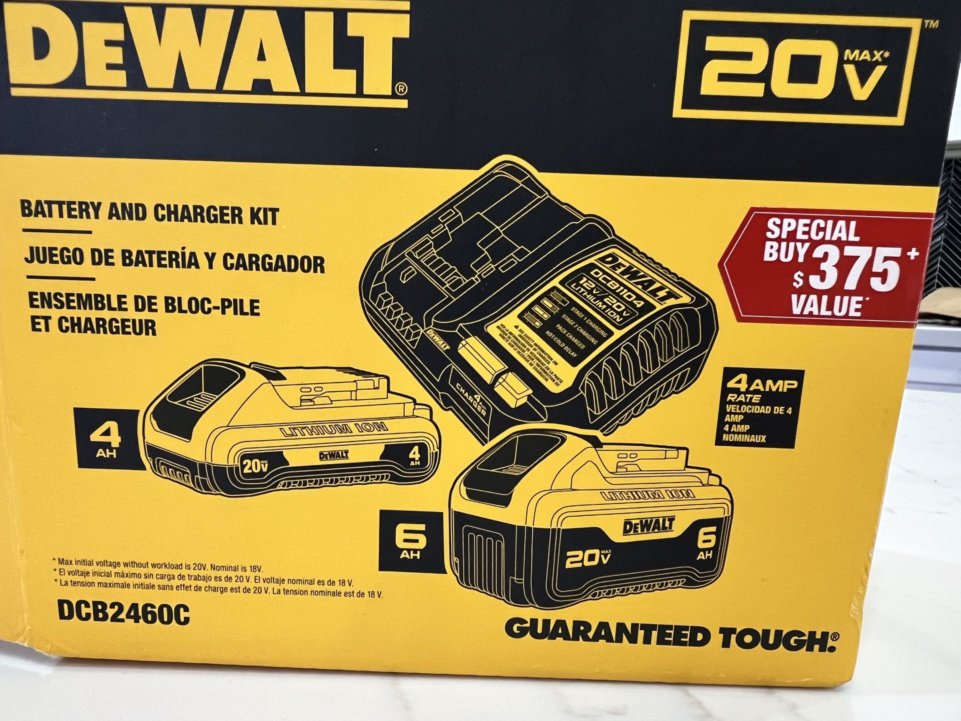 20V MAX Lithium-Ion 6.0Ah and 4.0Ah Battery and Charger Starter