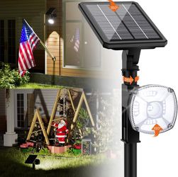 Solar Spot Lights Outdoor Cool White,2 Pack