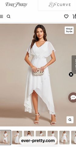 Elegant Short Sleeves A-Line Waist Applique Formal Dress with Lotus Leaf Hem