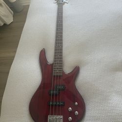 Red Bass guitar 