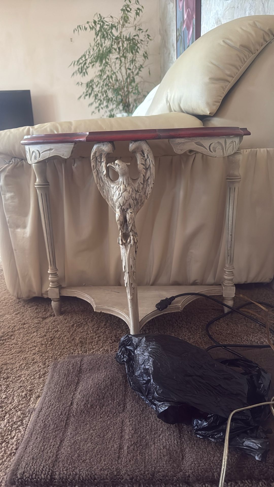 Vintage Wood End Table