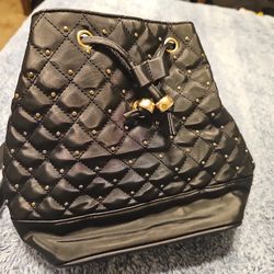 Women's Handbag Backpack With Jem Studs