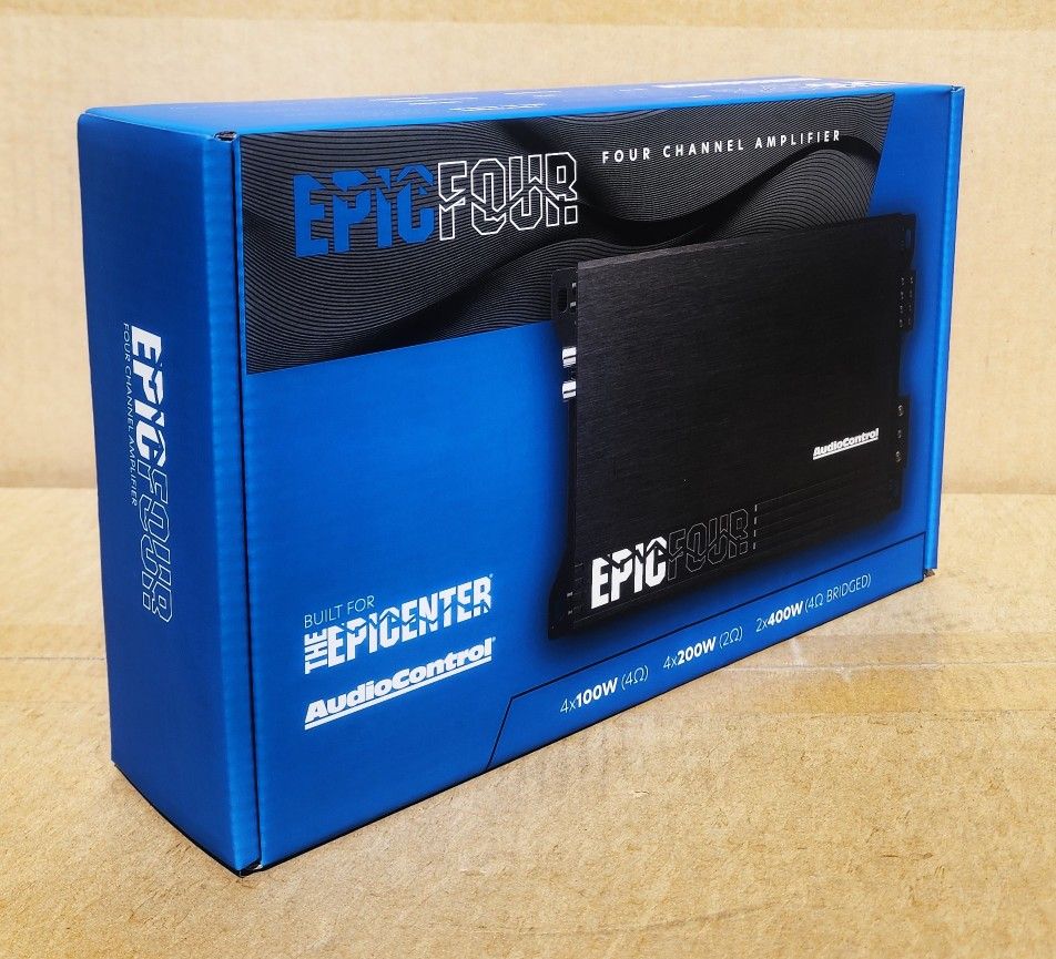 AudioControl Epic Four 4 Channel Power Amplifier 800 Watts Amp EpicFOUR 🚨 Payment Options Available 🚨 No Credit Needed 🚨