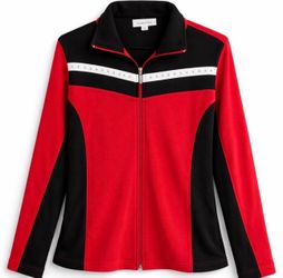 Red & Black Retro Track Jacket – Streetwear / Sportswear
