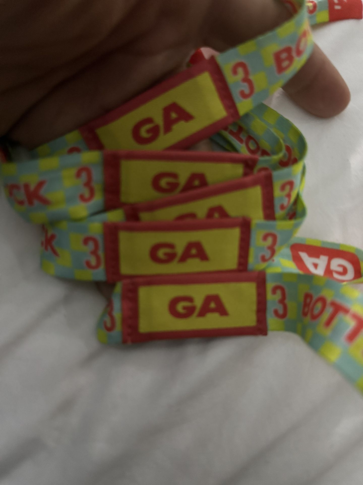 BottleRock Sunday Wristbands