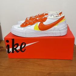 Nike Blazer Low Sacai White Orange Magma