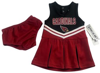 Arizona Cardinals Baby Girls 12M Cheerleader Dress Bloomers 2 Piece Set NWT