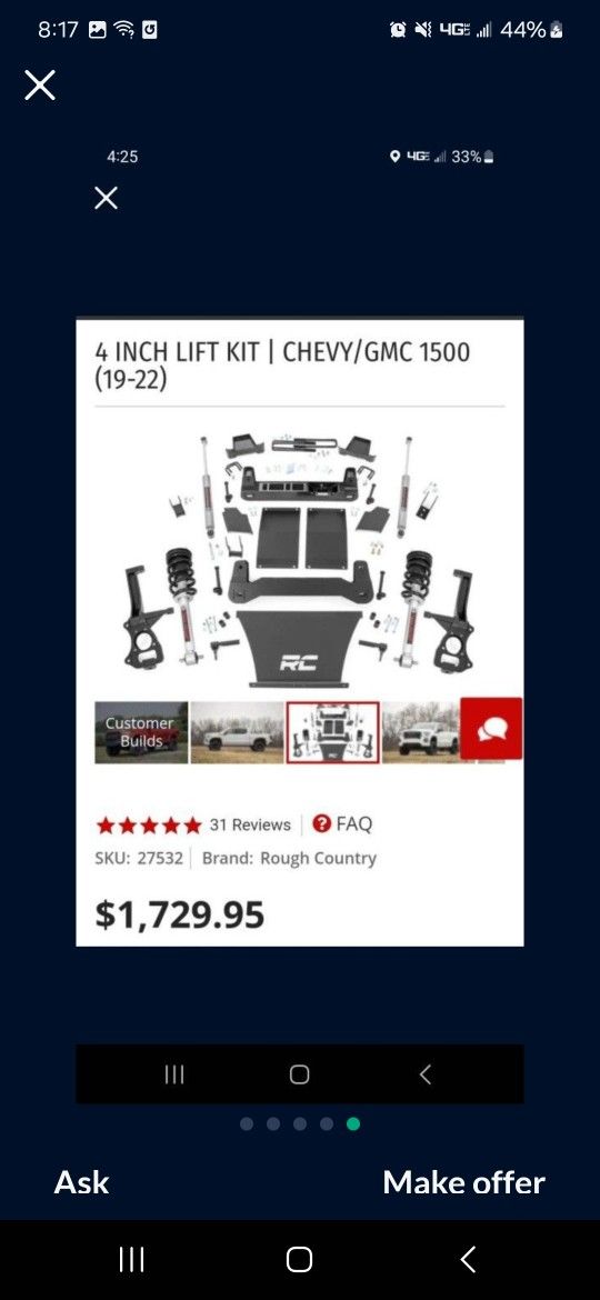 I have a suspension for chevrolet silverado chevrolet GMC chevrolet Sierra only serious people